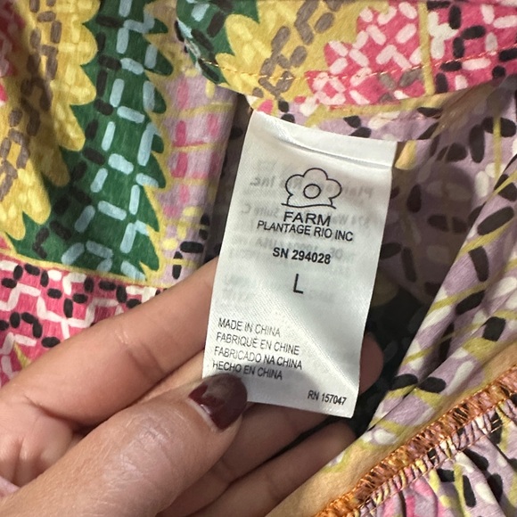 FARM Rio Beaded Macaws Mini Belted Dress Vibrant Tropical Resortwear Large NWT - Picture 10 of 11